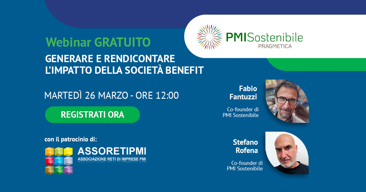 webinar Generare e rendicontare l'impatto della Società Benefit